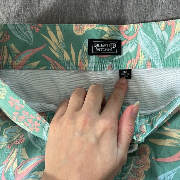 Quiet Storm Men’s Swim Trunks - Picture 2 of 4